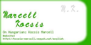 marcell kocsis business card